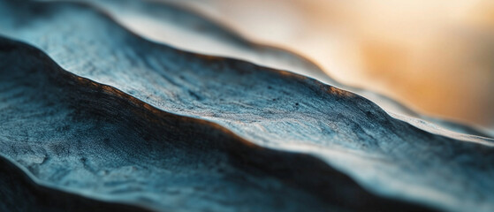 Poster - close up of wavy natural textures with soft gradient background