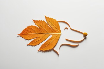 leaf hedgehog, leaf, hedgehog, nature, animal, autumn, orange, design, art