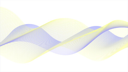Wall Mural - abstract fluid shapes wave lines and geometric elements on white background.