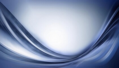 Poster - elegant blue and white abstract wave background with smooth flowing curves for modern designs, presentation, and wallpaper

