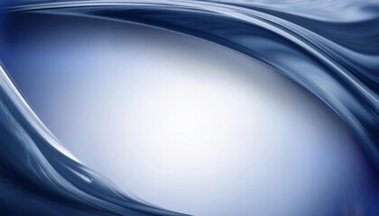 Fototapete - elegant blue and white abstract wave background with smooth flowing curves for modern designs, presentation, and wallpaper

