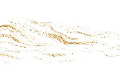 Aufkleber - Abstract shiny gold glitter design element. For New Year, Merry Christmas greeting card design