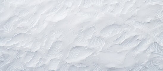 Leinwandbilder - Snowy white textured background with soft undulating patterns and ample negative space for design applications, featuring a pale aesthetic.