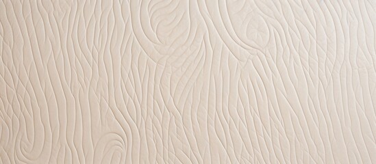 Aufkleber - Beige leather texture with embossed wavy pattern on a light background featuring subtle tonal variations in a smooth layout.