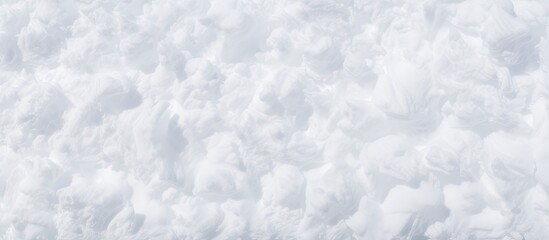 Leinwandbilder - Snowy white textured surface shot from above with soft, fluffy patterns; ideal for design use; bright white background with clean copy space.