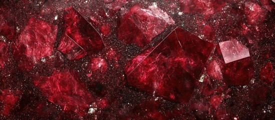 Aufkleber - Sparkling dark red glittery texture with crystal-like surface, ideal for holiday designs, positioned centrally to enhance festive themes.