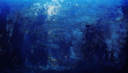 Aufkleber - deep blue abstract texture with brushstroke patterns, perfect for ocean inspired design, modern backgrounds, or art prints