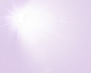 Wall Mural - bright white light explosion with lens flare, rainbow reflections, and sparkles on transparent backg