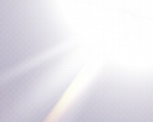 Wall Mural - bright white light explosion with lens flare, rainbow reflections, and sparkles on transparent backg