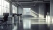 © lestari - Empty modern office space, sunlit