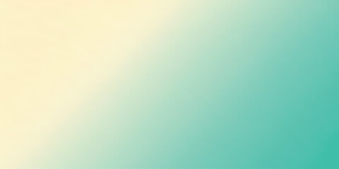 Poster - Soft gradient background blending pastel yellow and teal tones, creating calming and serene visual effect