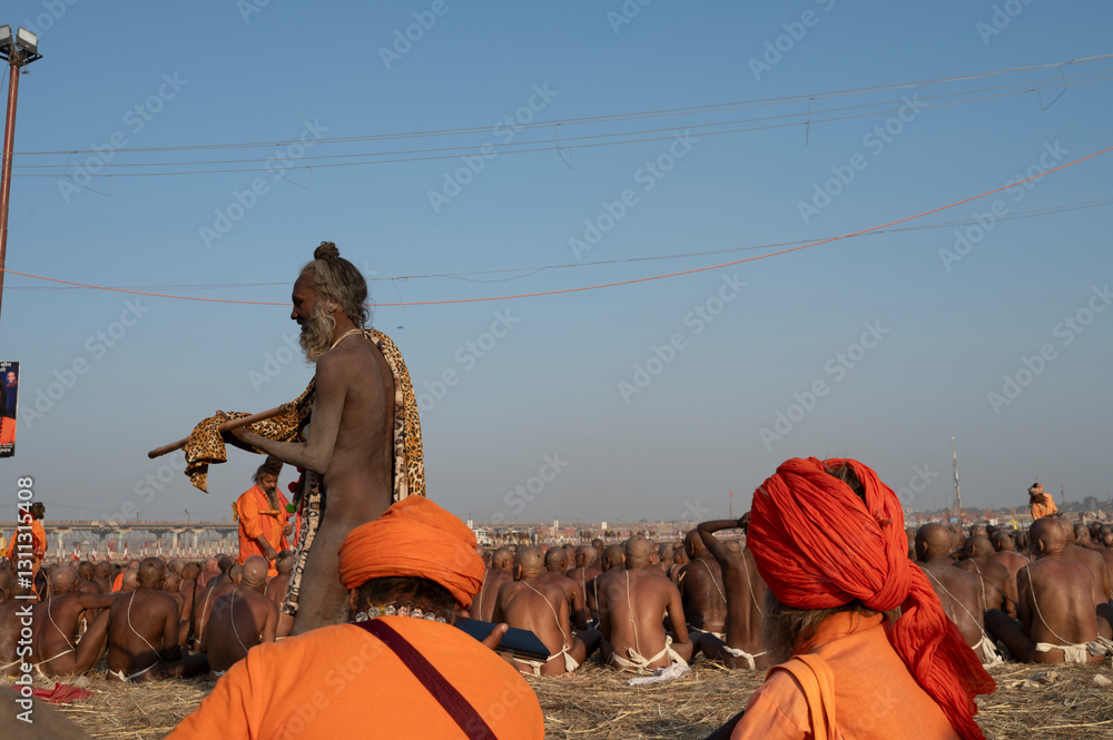 27 January 2025 Under the supervision of senior Naga Sadhu Saint the ...