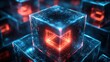 © RONNY - Abstract glowing cubes