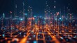 © Chayanin Wongpracha - Smart city network futuristic cityscape at night