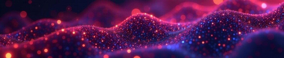 Shimmering digital threads, complex network structure backdrop, stylish, geometry, pattern