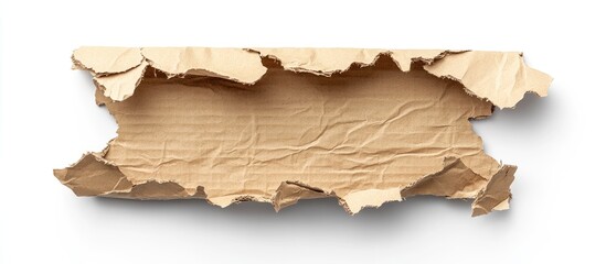 Leinwandbilder - Ripped cardboard texture on a white background with a focus on the inspirational message encouraging a positive mindset and concentration.