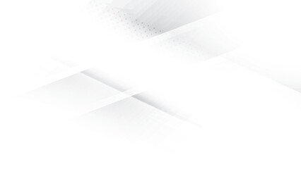 Wall Mural - abstract white and gray color, modern design stripes background with geometric shape and dot pattern