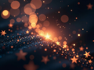 Wall Mural - bokeh, festive background for editing. glare of bright color dots. Points are scattered throughout background. magic fantasy graphic element