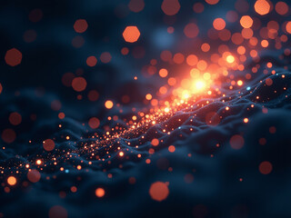 Wall Mural - bokeh, festive background for editing. glare of bright color dots. Points are scattered throughout background. magic fantasy graphic element
