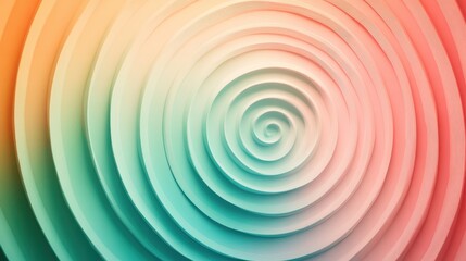 Aufkleber - Colorful spiral tunnel with vibrant hues leading towards a bright end in an abstract artistic composition