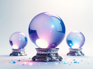 Wall Mural - magic ball, accessory of wizard, fantasy element for design. predictions, witchcraft. cover of a mag
