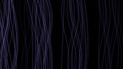 Aufkleber - A dynamic abstract design featuring glowing purple lines in a fluid spiral pattern, set against a black background, creating a modern and futuristic aesthetic.

