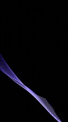 Leinwandbilder - A dynamic abstract design featuring glowing purple lines in a fluid spiral pattern, set against a black background, creating a modern and futuristic aesthetic.

