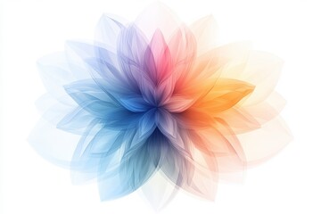 Aufkleber - Vibrant abstract artwork showcasing flowing waves of color blending together in soft, ethereal textures against a light background