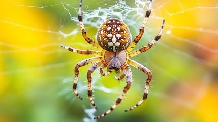 Close-Up of a Spider’s Web with Dew
