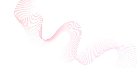 Leinwandbilder - Smooth wave abstract vector background layout design. background image with dynamic curves.Abstract pink futuristic blend waves lines technology background and sound wave lines on white background.	