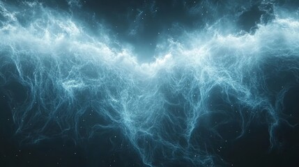 Wall Mural - a spectacular view of earth from space, showcasing its radiant atmosphere and the twinkling stars be