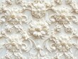 © kucret - Elegant pearl floral wall decor, textured background, interior design