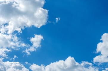 Wall Mural - white cloud in the blue sky
