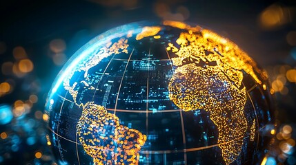 Wall Mural - expanding global presence with strategic business partnerships and effective networking