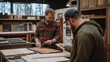 © Erzsbet - Cabinet Craftsman Discussing Design Options with Clients