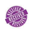 © Astrid - Received Stamp Graphic design vector element templates simple and modern