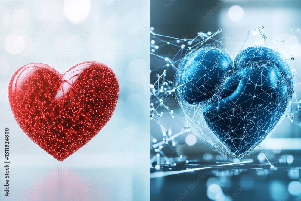 A comparison of normal vs. heart attack symptoms, displayed side by ...
