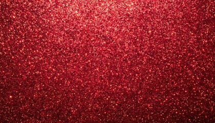 Poster - shimmering red glitter texture with sparkling bokeh effect, festive luxury background for holiday design, decoration, card

