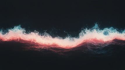 Wall Mural - a 3d rendering of an abstract background featuring wavy lines of multicolor neon light