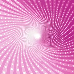 Fototapete - Abstract Pink Spiral Design with Dots Creating a Dynamic Visual Effect : Generative AI