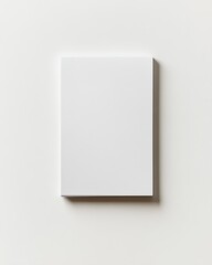 Leinwandbilder - Minimalist Closed White Notebook for Modern Design and Office Use : Generative AI