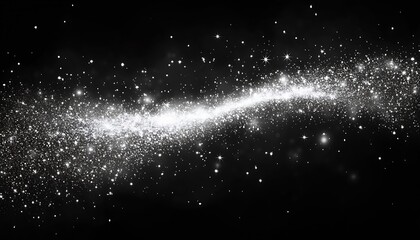 Aufkleber - Starry Night Sky with Glittering Stars in Cosmic Beauty : Generative AI