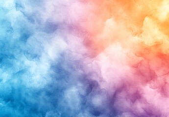 Poster - Colorful abstract texture blending of vibrant hues including blue orange pink and purple for artistic backgrounds : Generative AI