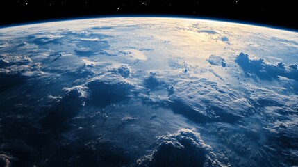 Wall Mural - earth's majestic view from space outer space image cosmic environment satellite perspective breathta