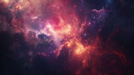 Wall Mural - Embark on a celestial journey through mesmerizing nebulae and galaxies in the infinite cosmos. Explore the wonders of the universe, from nebulae to distant star fields.