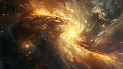Wall Mural - Embark on a celestial journey through mesmerizing nebulae and galaxies in the infinite cosmos. Explore the wonders of the universe, from nebulae to distant star fields.