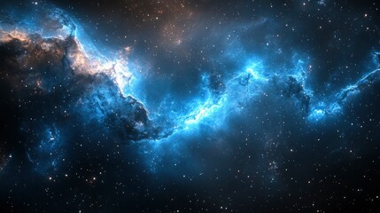 Wall Mural - celestial nebula serpentine swirl of cosmic dust and gas