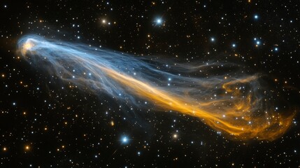 Wall Mural - celestial stream a cosmic nebula in deep space