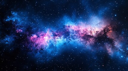 Wall Mural - celestial nebula cosmic dust and stellar clouds in deep space
