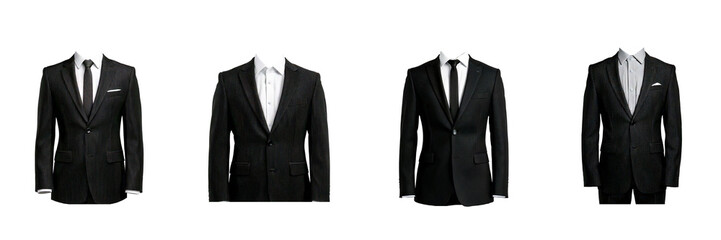 Wall Mural - black man suit mockup